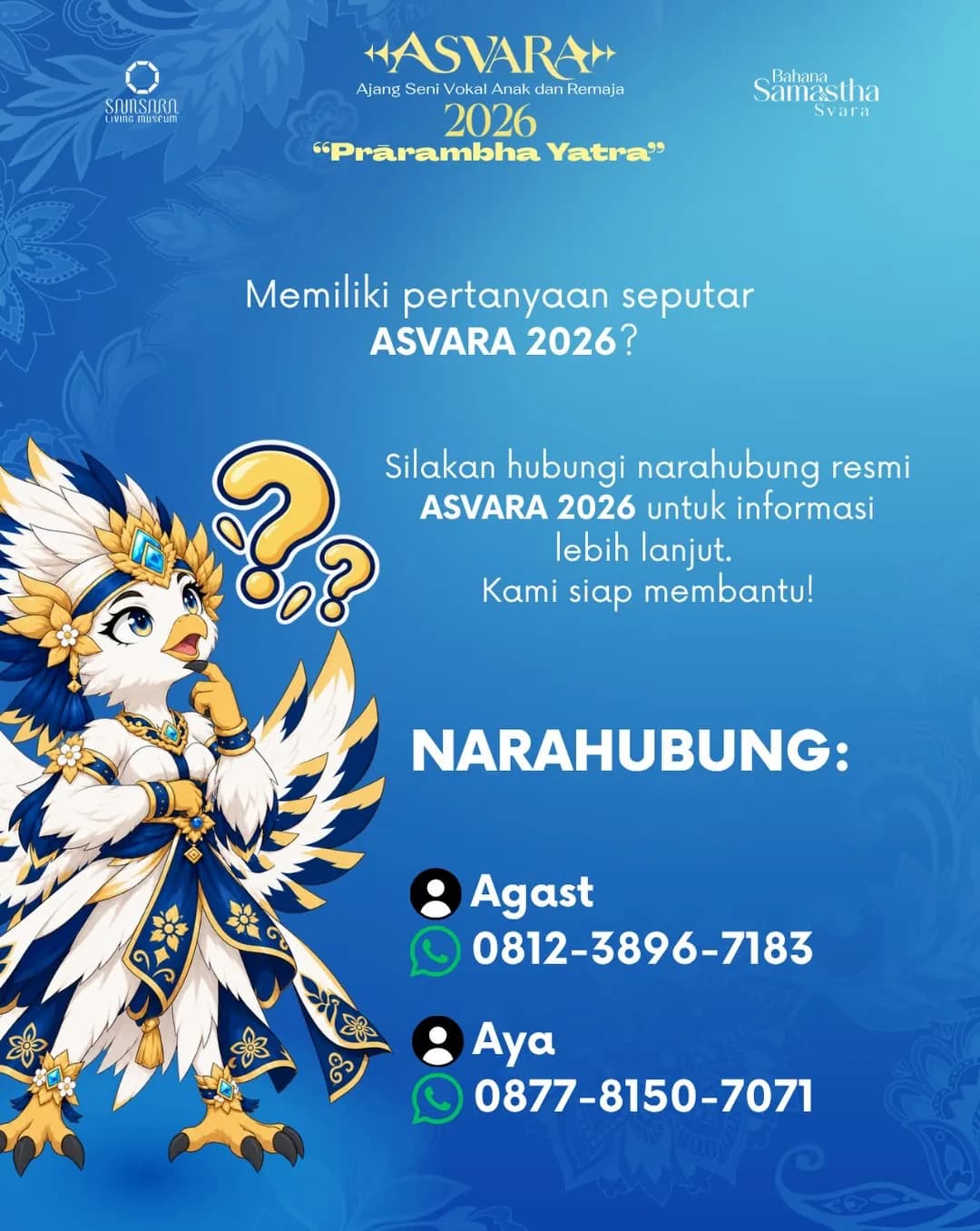 Poster: Narahubung ASVARA